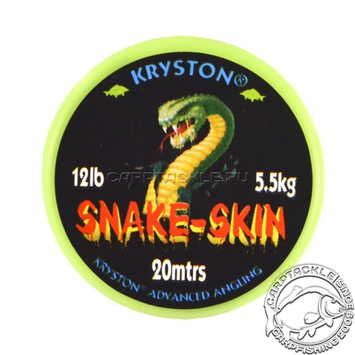 Поводковый материал Kryston SNAKE-SKIN зеленый 12LB 20м