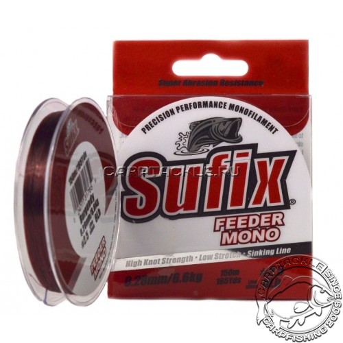 Леска 0,25мм 150м Sufix Feeder Mono