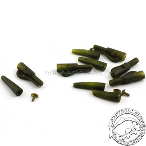 Клипса безопасная Nautilus Lead Clip With Lock-Tail Rubber Olive