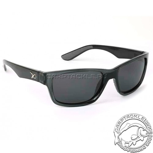 Черные солнцезащитные очки с серыми линзами Matrix