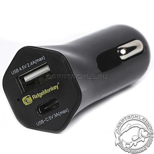 Зарядное устройство от прикуривателя авто RidgeMonkey Vault 15w USB-C Car Charger