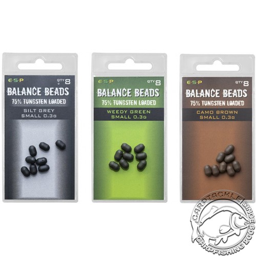 Бусины утяжеленные E-S-P Tungsten Loaded Balance Beads Small 0,3g 
