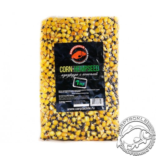 Кукуруза с коноплей Carptackle Corn-Hempseed