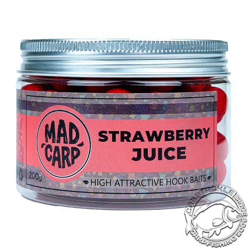 Бойлы насадочные Mad Carp Baits Strawberry Juice