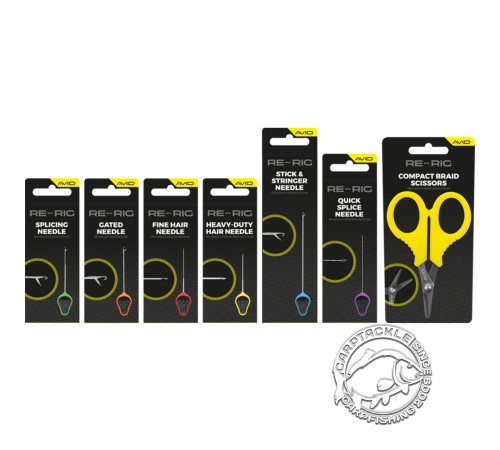 Компактные ножницы для плетеных материалов Avid Carp Re-Rig Compact Braid Scissors