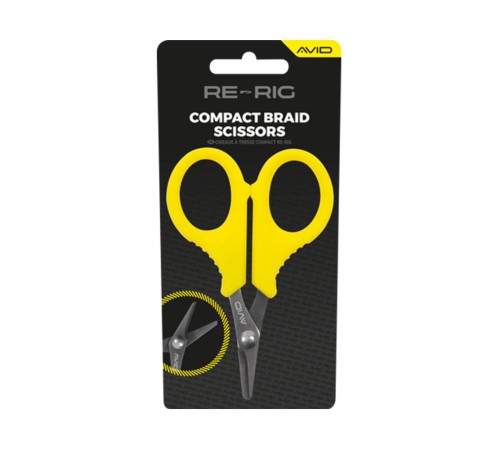 Компактные ножницы для плетеных материалов Avid Carp Re-Rig Compact Braid Scissors