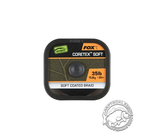 Мягкий плетеный поводковый материал в оплетке Fox EDGES Naturals Coretex Soft