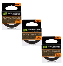 Плетеный поводковый материал Fox EDGES Naturals Super Soft Braid