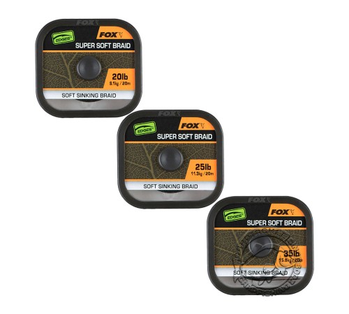 Плетеный поводковый материал Fox EDGES Naturals Super Soft Braid