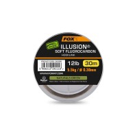 Мягкий флюрокарбоновый поводковый материал Fox Illusion Soft Fluorocarbon 19lb 8.6kg (0.39mm) x 30m