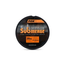 Леска плетеная Fox Submerge Orange Sinking Braid 45lb / 0.25 mm