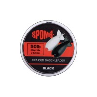 Плетеный шок-лидер Spomb Braided leader Black 50lb 50m