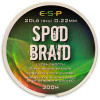 Леска плетеная для спода E-S-P SPOD Braid Hi-Viz Fluoro Green 300m 20lb