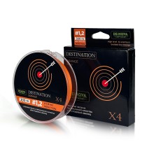 Плетёная леска, De-Nova DSTN Х4 300м Orange 0.18mm 7.4kg