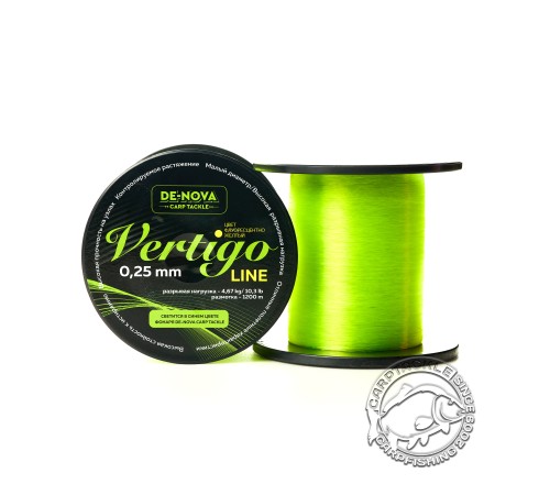 Леска нейлоновая De-Nova Carp Tackle Vertigo