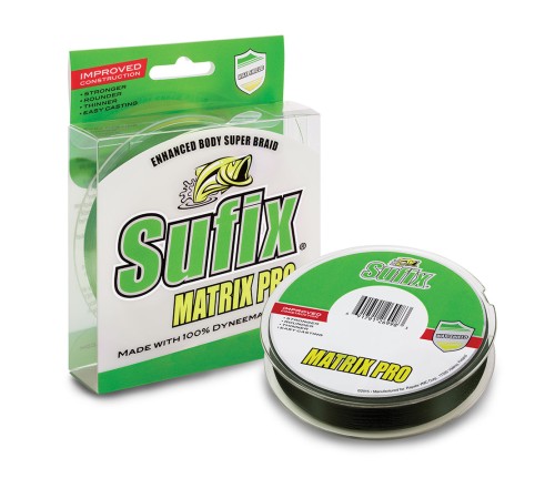 Леска плетеная зеленая SUFIX Matrix Pro 0.25мм 135м