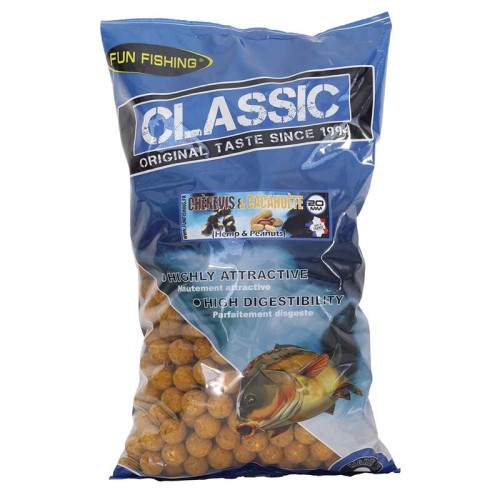 Тонущие бойлы Fun Fishing Classic Hemp & Peanut 2кг