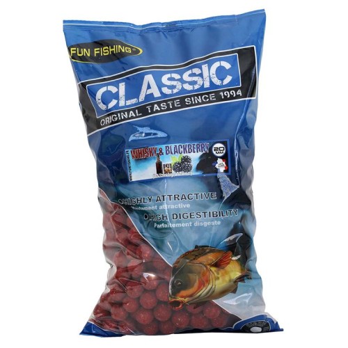 Тонущие бойлы Fun Fishing Classic Whisky & Blackberry 2кг
