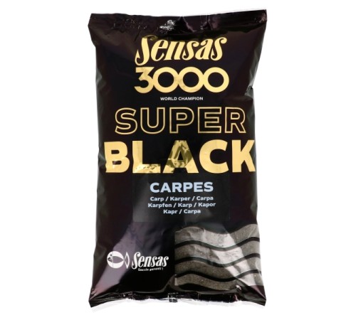 Прикормка Sensas 3000 Super Black Carp