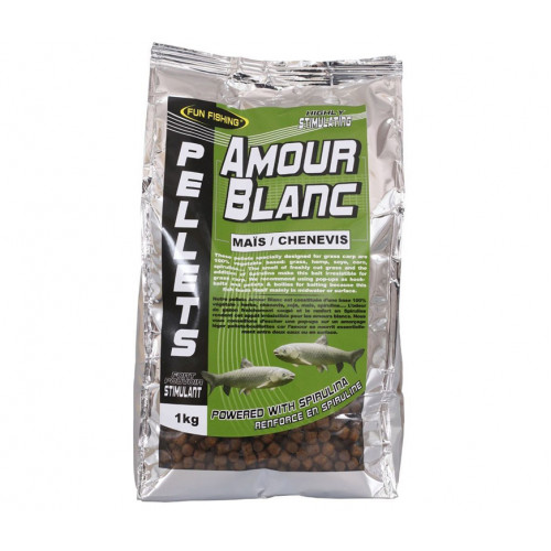 Пеллетс Fun Fishing Amour Blanc Pellets Corn/Hempseed