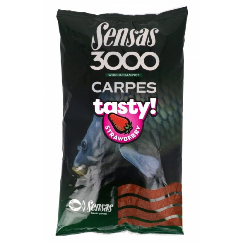 Прикормка Sensas 3000 CARP TASTY Strawberry