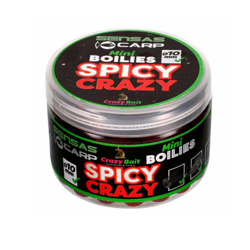 Бойлы тонущие Sensas Crazy Bait Mini Boilies Spicy Crazy 10mm