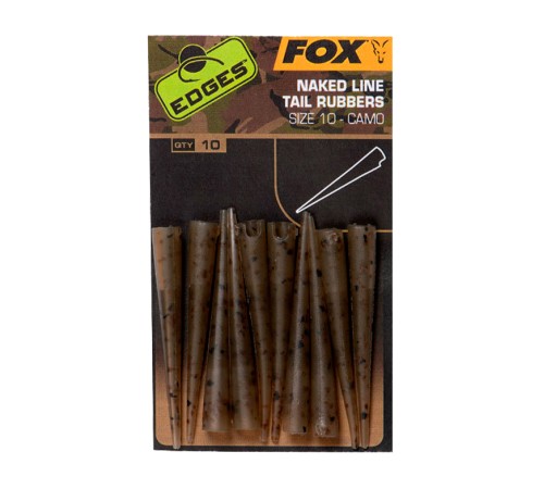 Конус удлененный Fox Edges Camo Naked Line Tail Rubbers Size 10