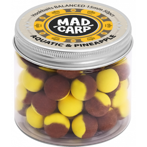 Бойлы насадочные Mad Carp Baits Balanced Aquatic & Pineapple