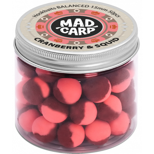 Бойлы насадочные Mad Carp Baits Balanced Cranberry Squid