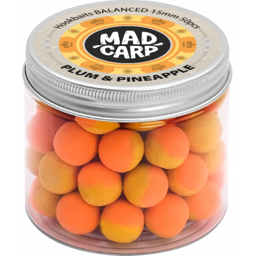 Бойлы насадочные Mad Carp Baits Balanced Plum & Pineapple