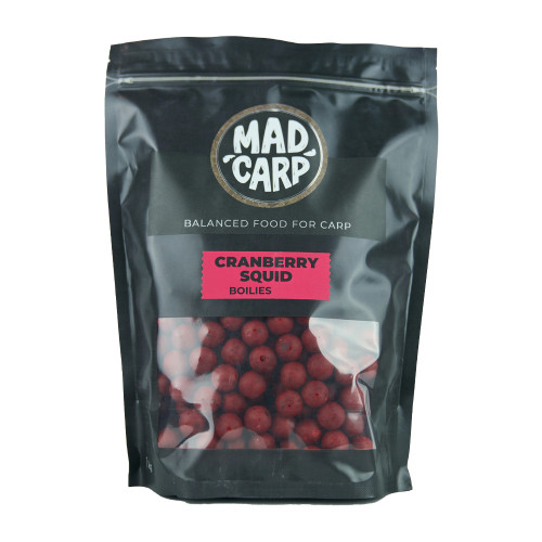 Бойлы тонущие Mad Carp Baits Cranberry Squid 1кг
