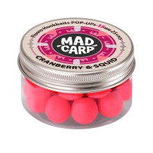 Плавающие бойлы Mad Carp Baits Fluoro POP-UP Cranberry Squid 15mm