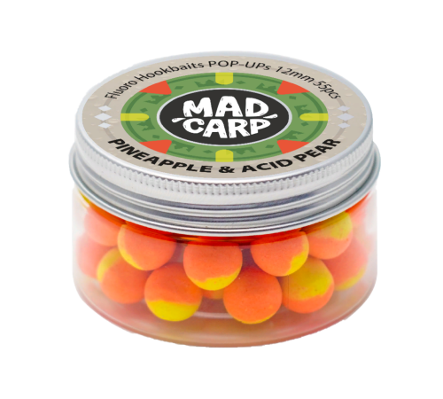 Плавающие бойлы Mad Carp Baits Fluoro POP-UP Pineapple & Acid Pear