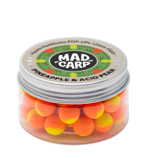 Плавающие бойлы Mad Carp Baits Fluoro POP-UP Pineapple & Acid Pear 12mm