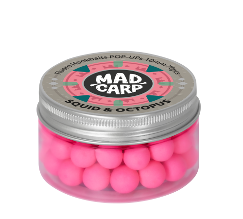 Плавающие бойлы Mad Carp Baits Fluoro POP-UP Squid & Octopus