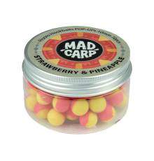 Плавающие бойлы Mad Carp Baits Fluoro POP-UP Strawberry & Pineapple