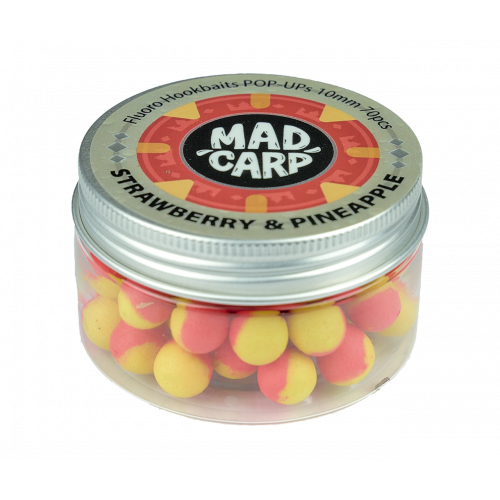 Плавающий бойл Mad Carp Baits Fluoro POP-UP Strawberry & Pineapple