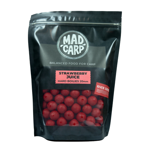 Бойл тонущий Mad Carp Baits River Series Strawberry Juice 20mm