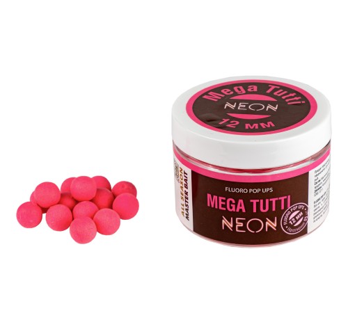 Плавающие бойлы Master Bait Fluoro Pop-Up Neon Mega Tutti