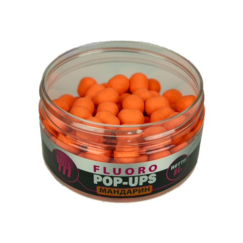 Плавающие бойлы 777 Baits Fluoro Pop-Up Tangerine (Мандарин) 12*14mm