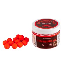 Плавающие бойлы Master Bait Fluoro Pop-Up Neon Strawberry Jam 14mm