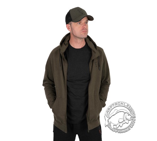 Толстовка зелено-черная с капюшоном FOX Collection LW