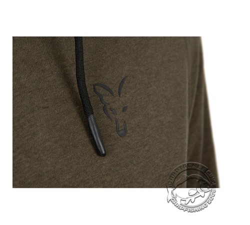 Толстовка зелено-черная с капюшоном FOX Collection LW