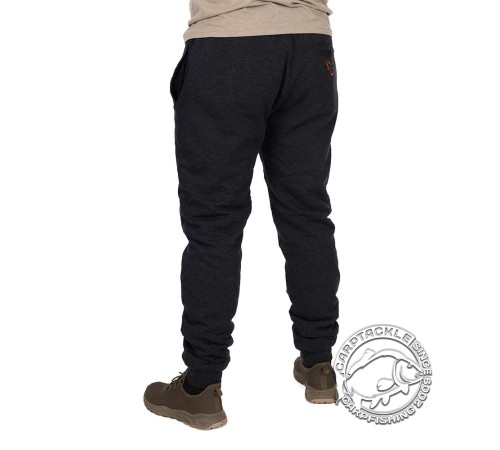 Черно-оранжевые джоггеры из шерпы Fox Collection Sherpa Joggers B/O