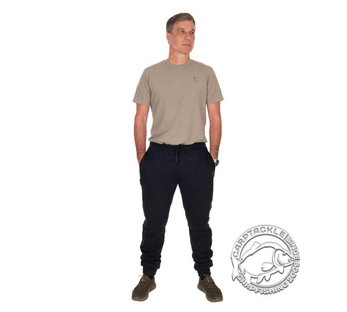 Черно-оранжевые джоггеры из шерпы Fox Collection Sherpa Joggers B/O