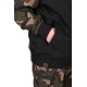 Толстовка с капюшоном Fox LW Black/Camo Split Zip Hoody