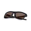 Поляризационные солнцезащитные зелено-черные очки Fox Collection Green Black Shades - Brown Lens