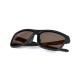 Поляризационные солнцезащитные зелено-черные очки Fox Collection Green Black Shades - Brown Lens