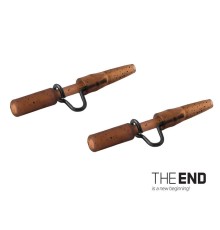 Клипса для грузил с конусовм DELPHIN The End Clip Heavy Duty & Rubber G-ROUND