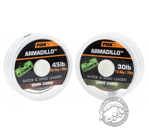 Шок лидер Fox Edges Camo Armadillo Shock & Snag Leader